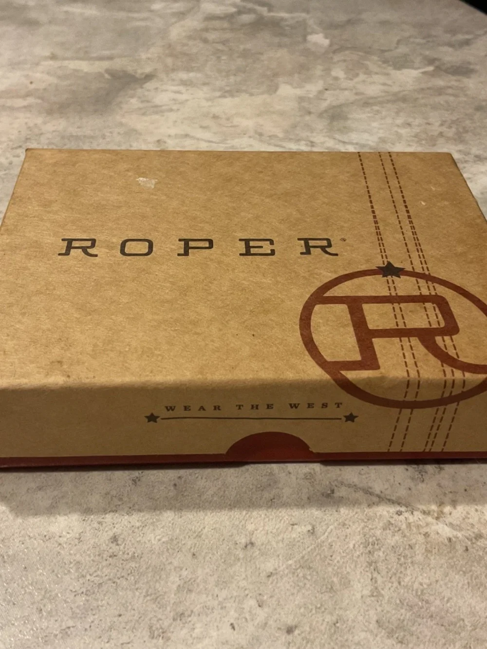 Roper Leather Trifold Wallet Stars and Stripes New